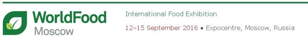 WorldFood Moscow 12 – 15 Settembre 2016