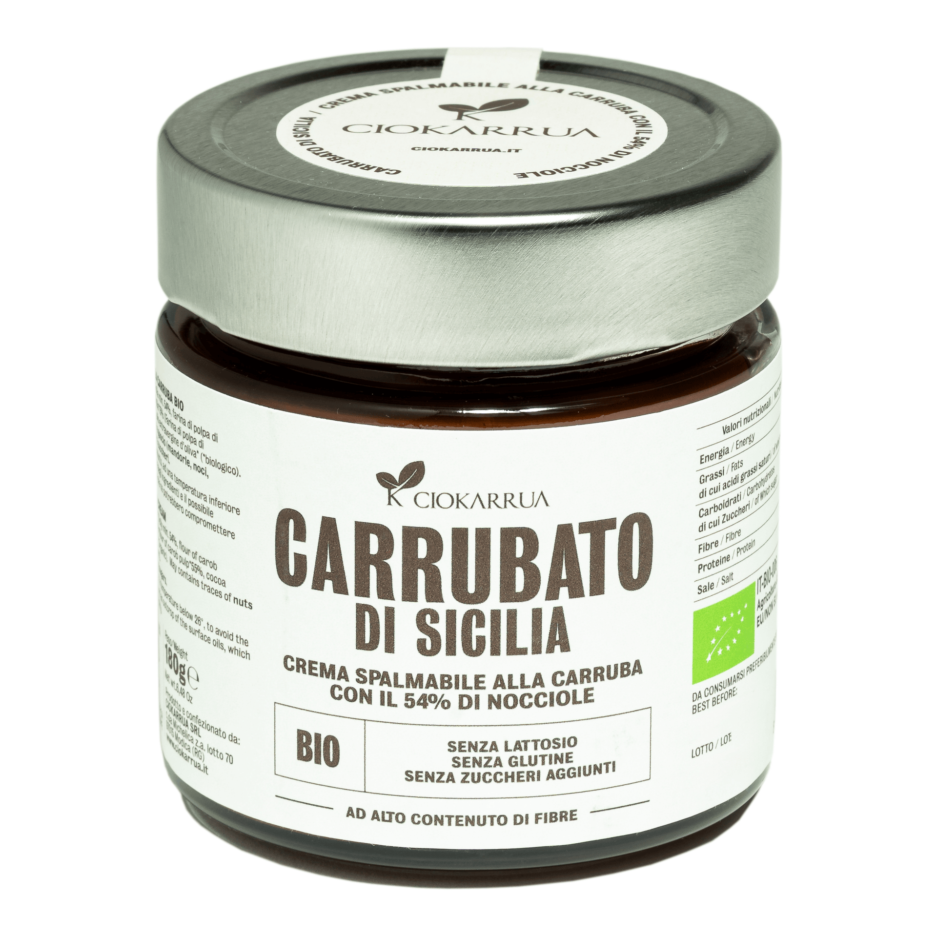 Carrubato di Sicilia da Spalmare 180g — pack-shot frontale