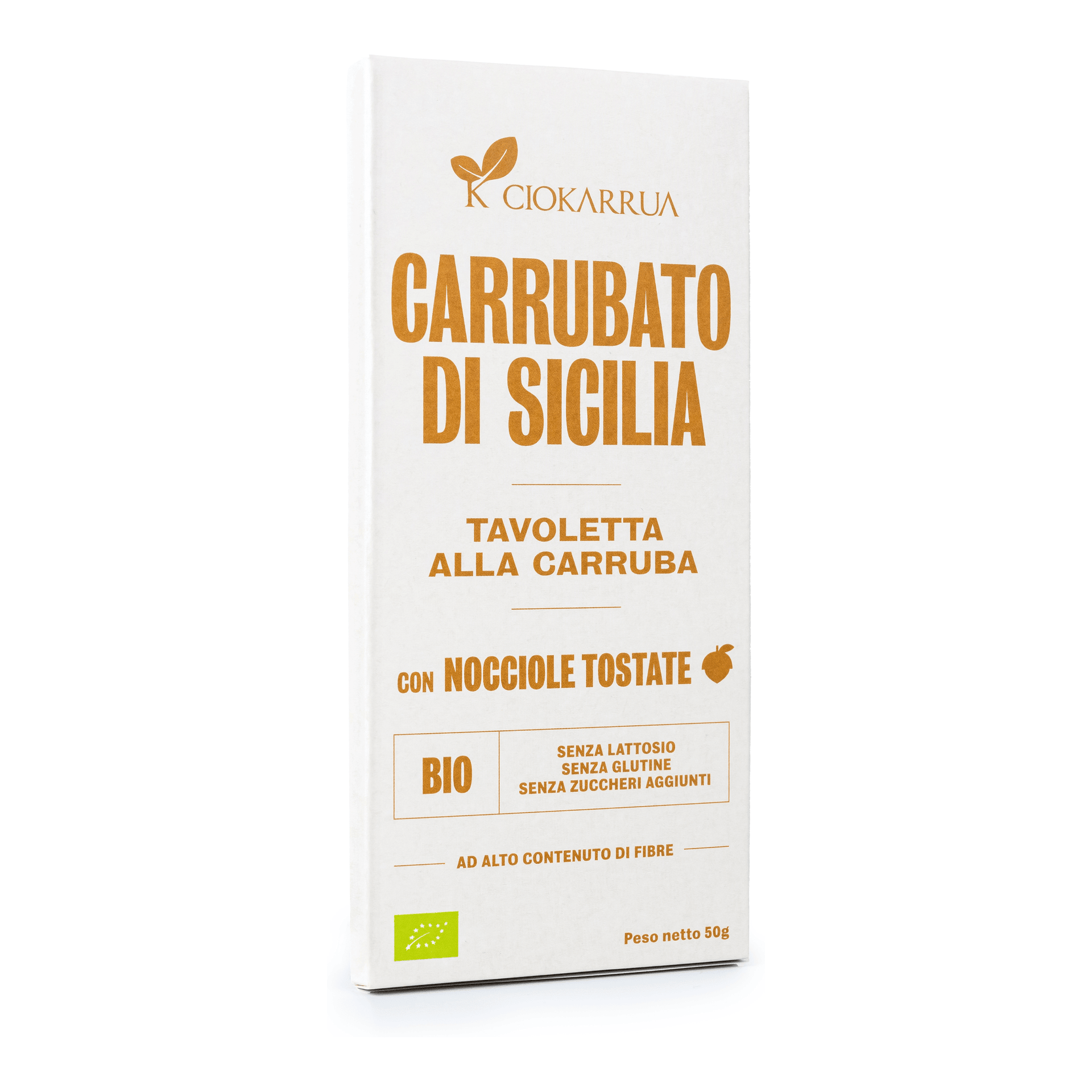 Carrubato di Sicilia Nocciole Tostate 50g — pack-shot frontale