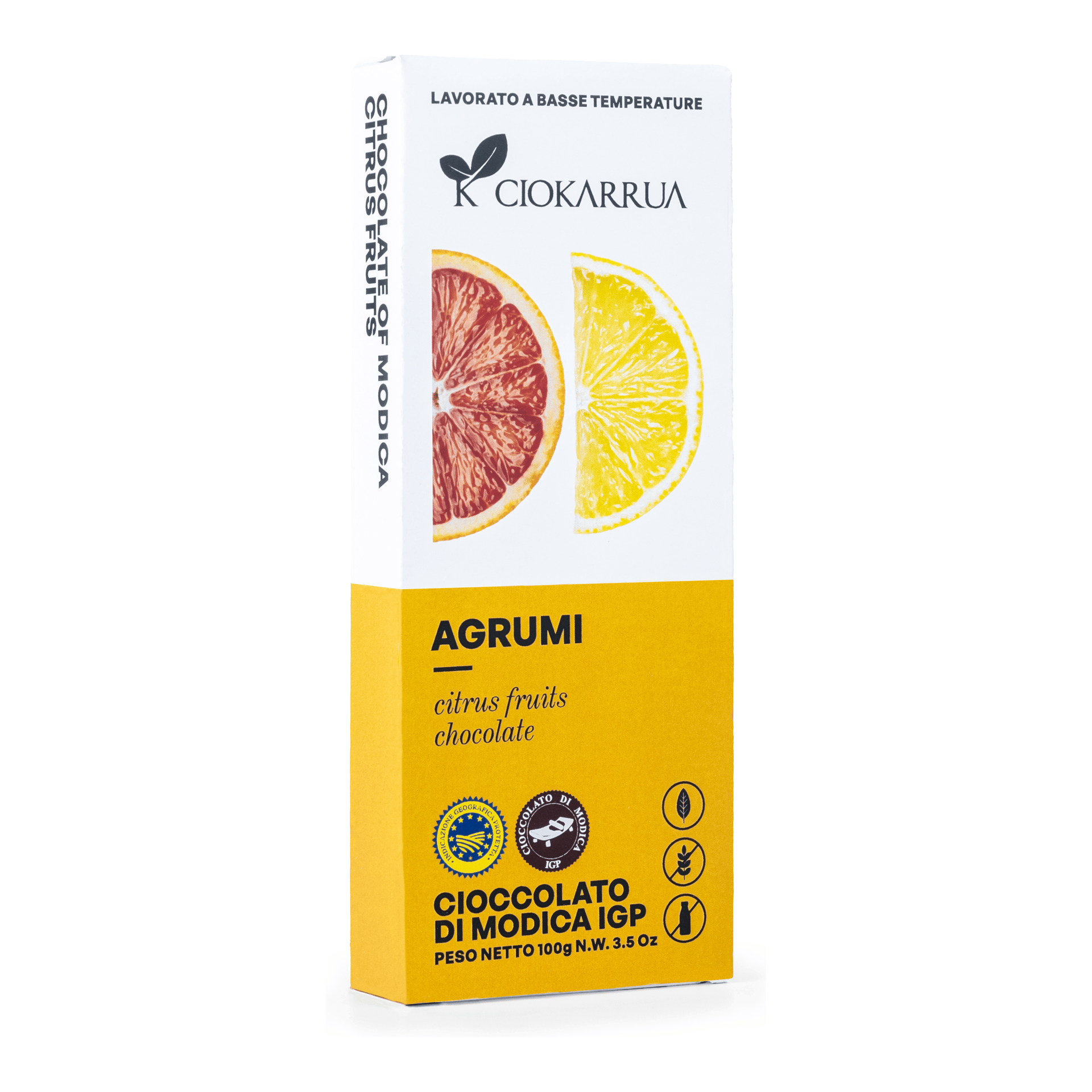 Cioccolato di Modica IGP Agrumi 100g — pack-shot frontale