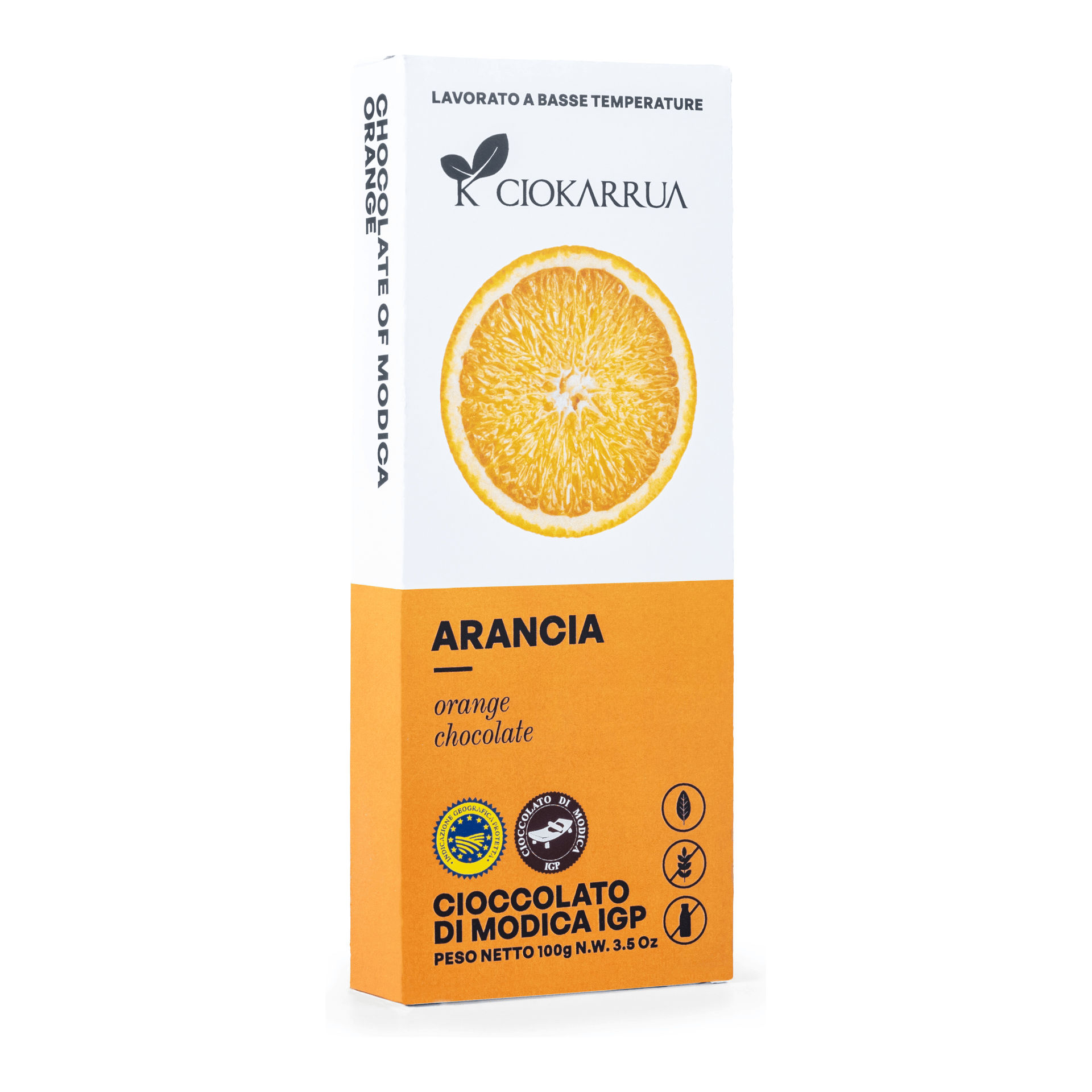 Cioccolato di Modica IGP Arancia 100g — pack-shot frontale