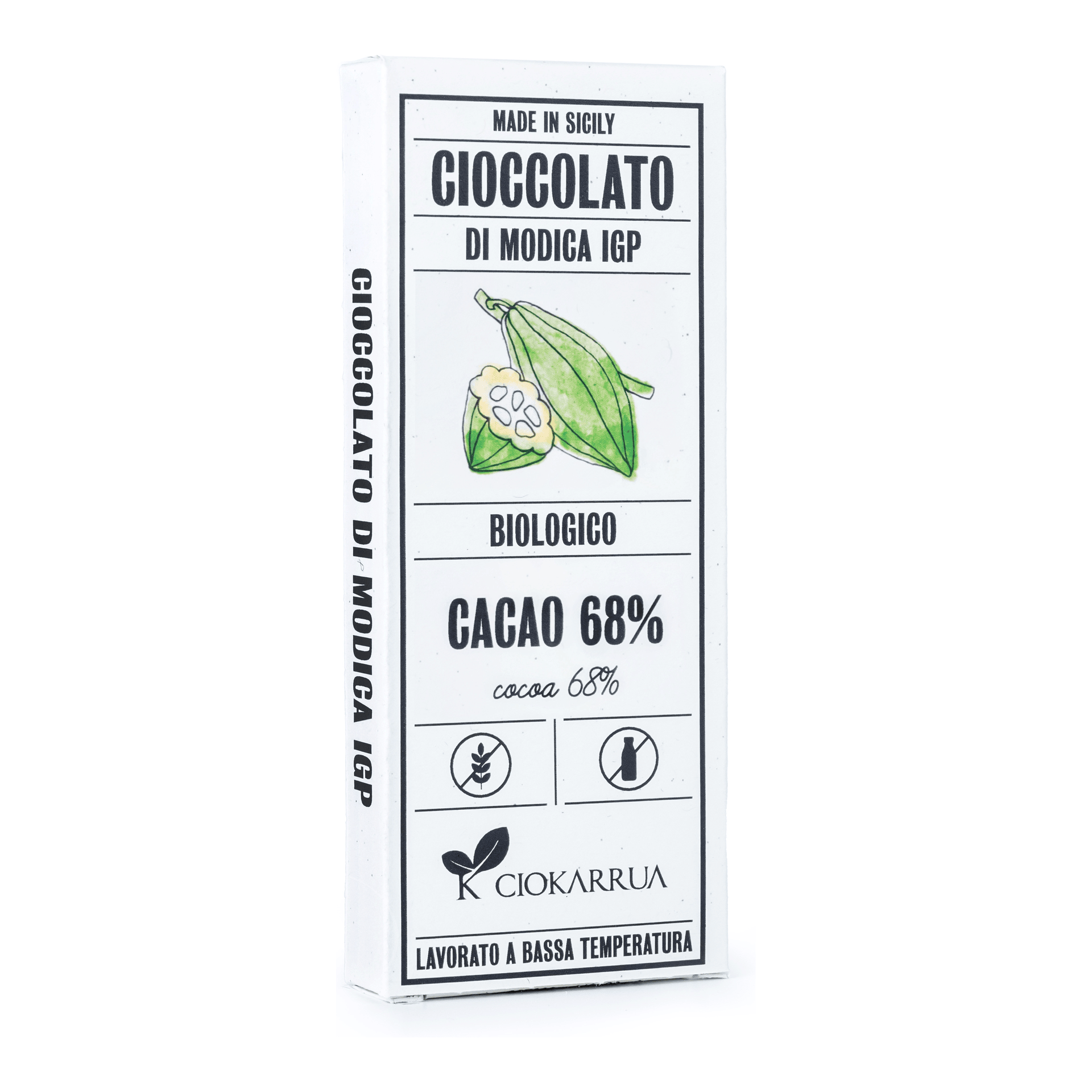 Cioccolato di Modica IGP Bio Cacao 68% 80g — pack-shot frontale