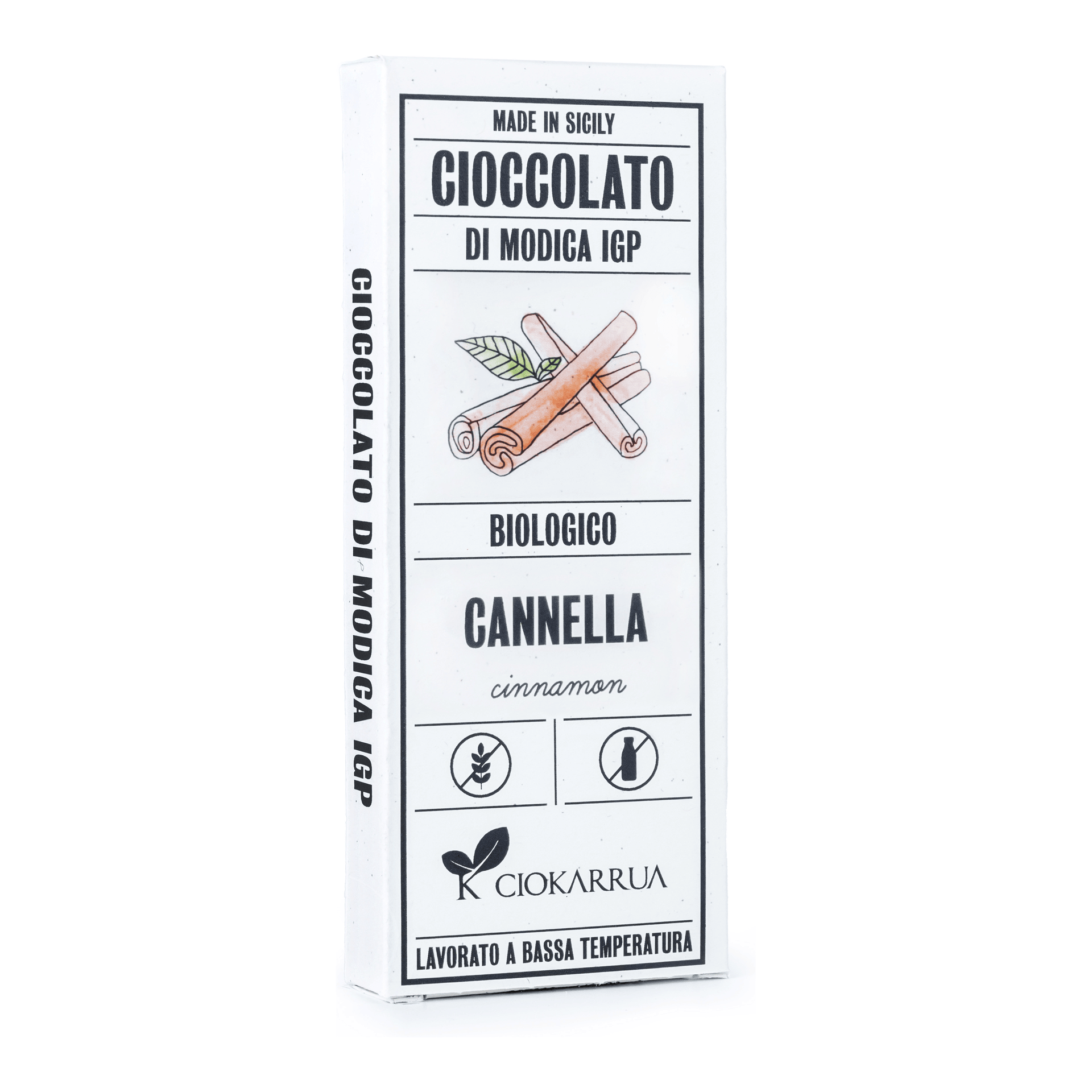 Cioccolato di Modica IGP Bio Cannella 68g — pack-shot frontale