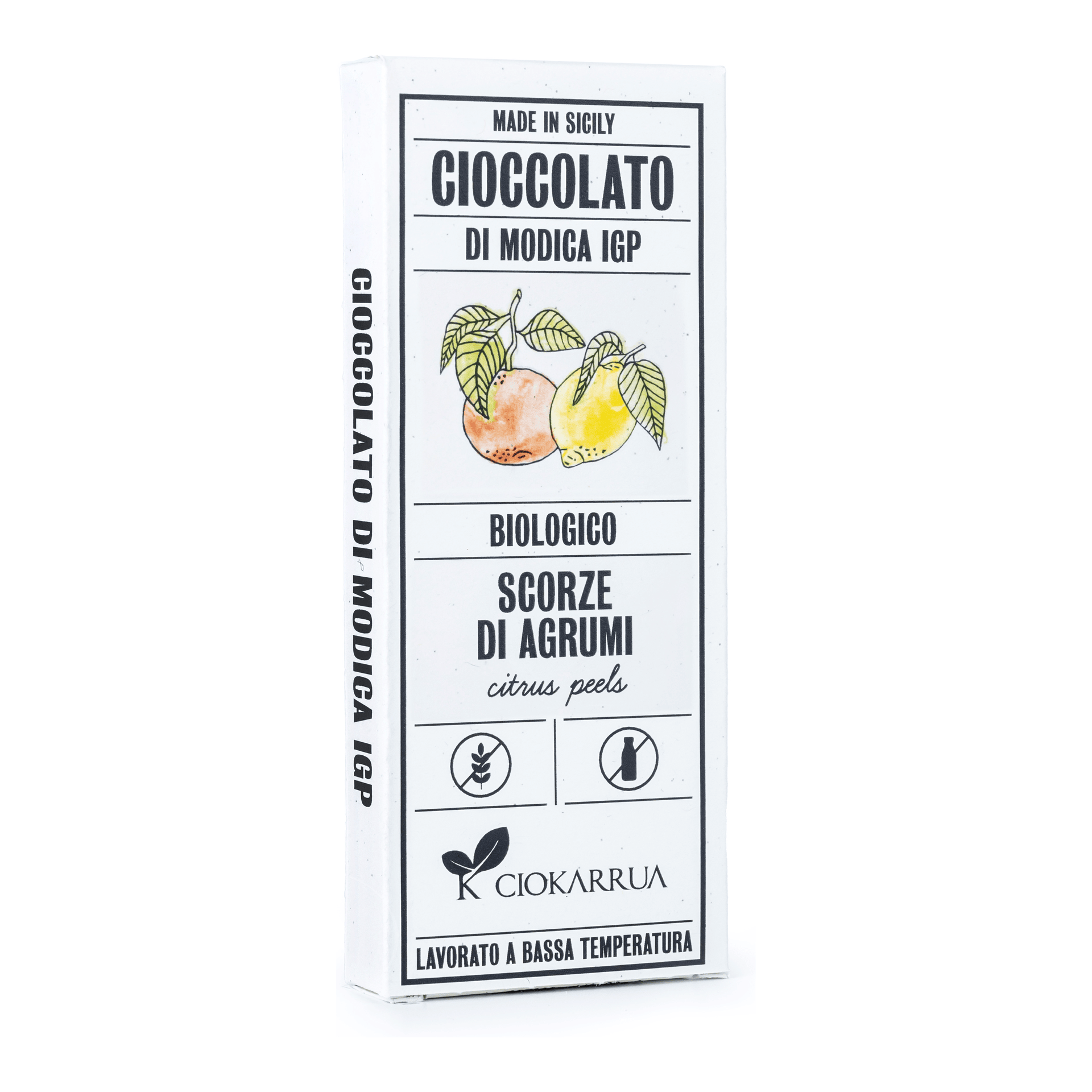 Cioccolato di Modica IGP Bio Scorze di Agrumi 68g — pack-shot frontale
