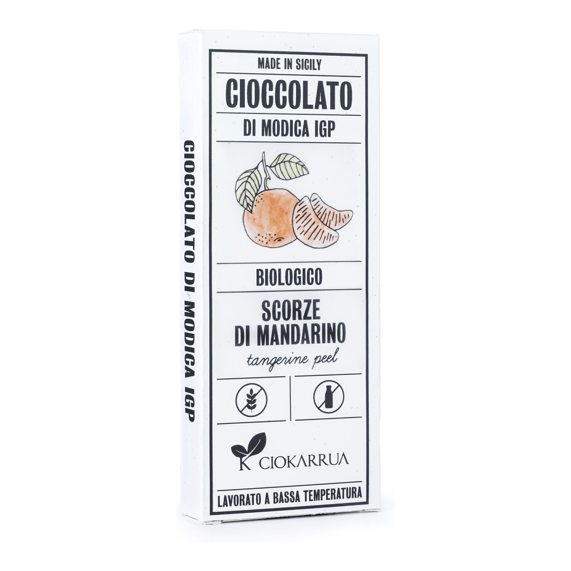 Cioccolato di Modica IGP Bio Scorze di Mandarino 68g — pack-shot frontale