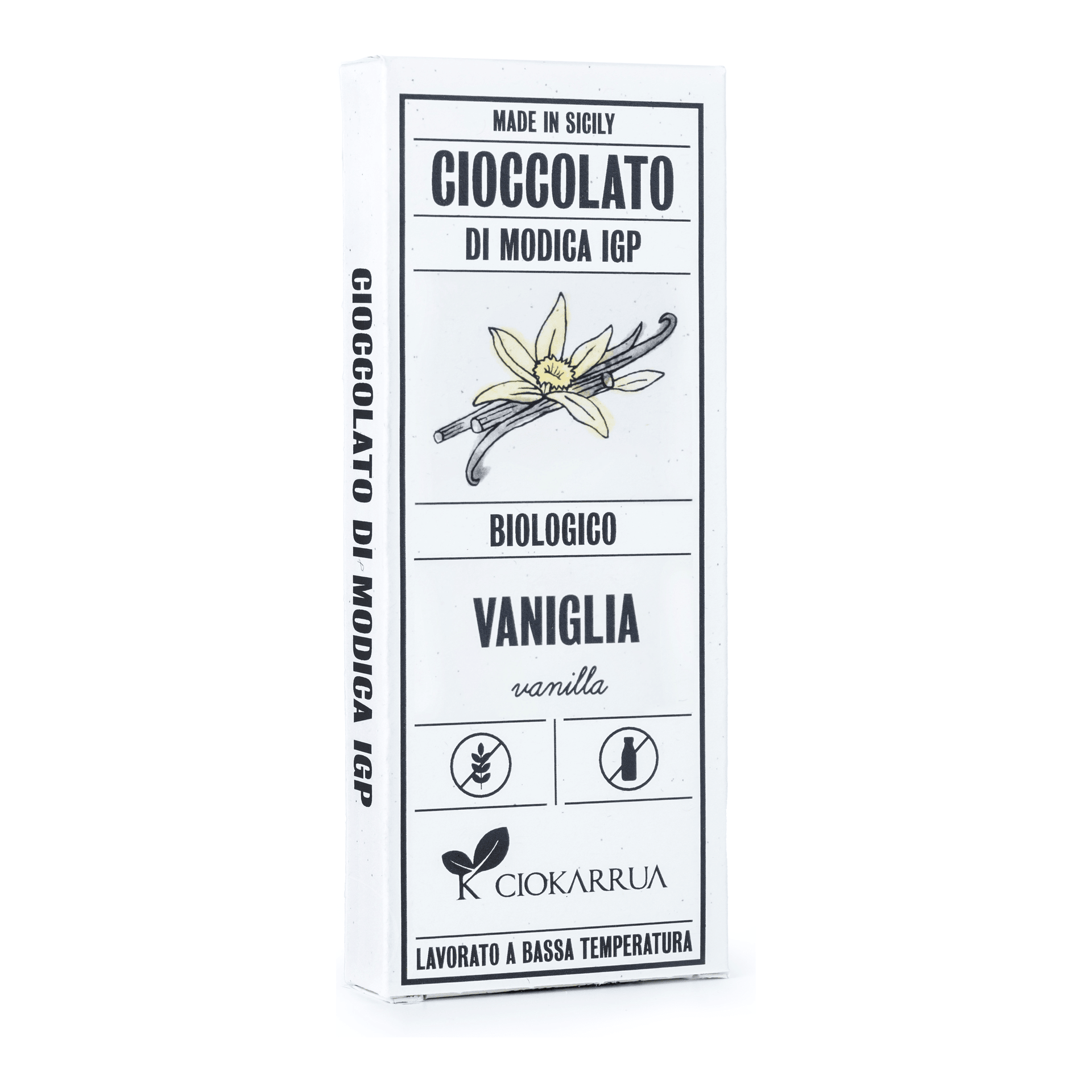 Cioccolato di Modica IGP Bio Vaniglia 80g — pack-shot frontale