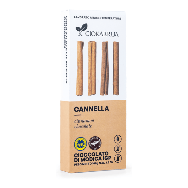 Cioccolato di Modica IGP Cannella 100g — pack-shot frontale