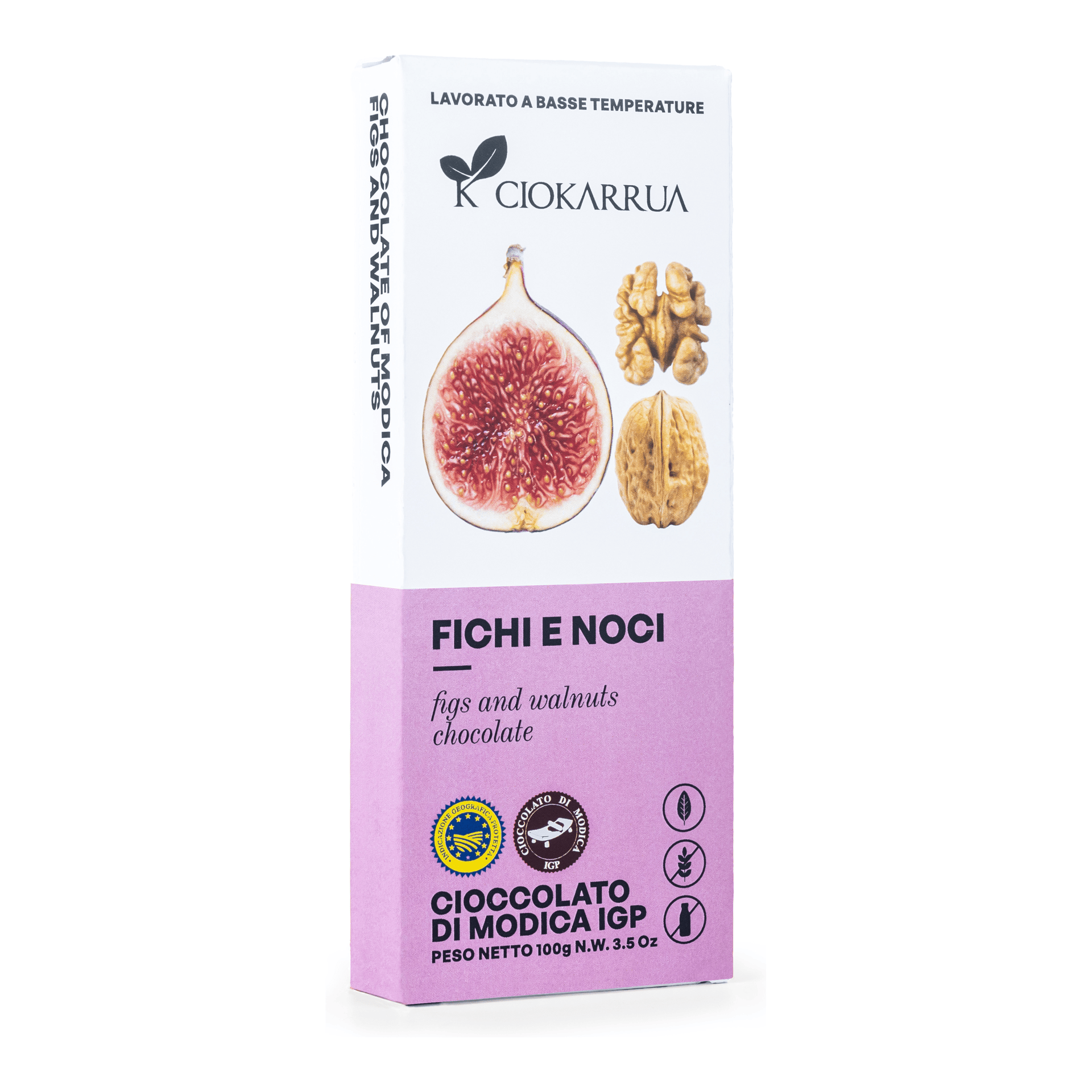 Cioccolato di Modica IGP Fichi e Noci 100g — pack-shot frontale