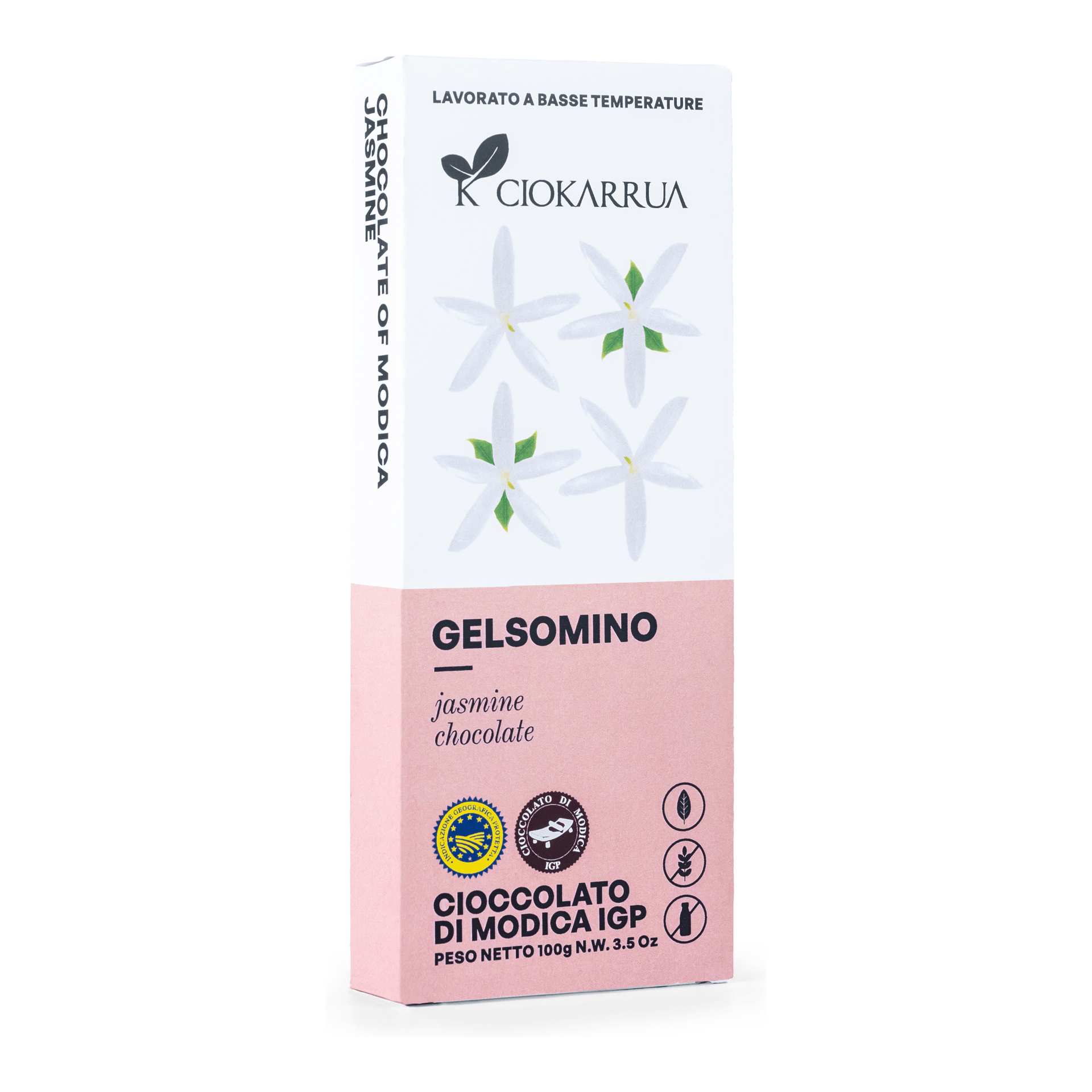 Cioccolato di Modica IGP Gelsomino 100g — pack-shot frontale