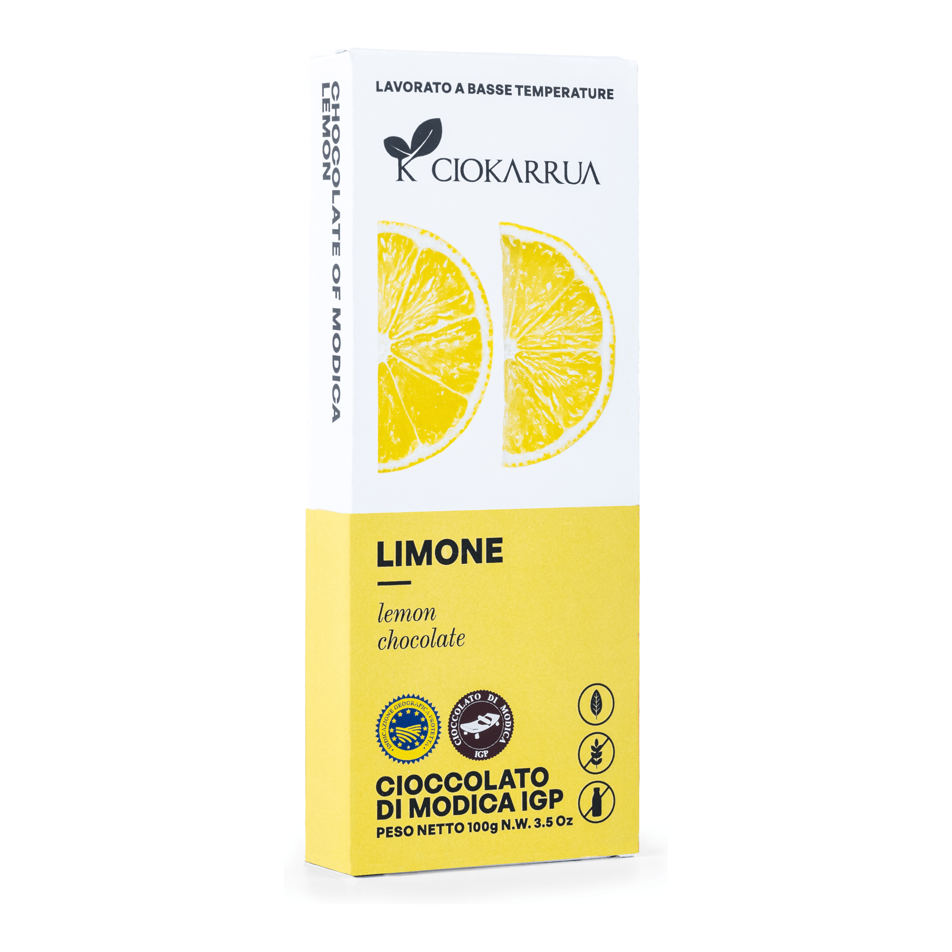 Cioccolato di Modica IGP Limone 100g — pack-shot frontale