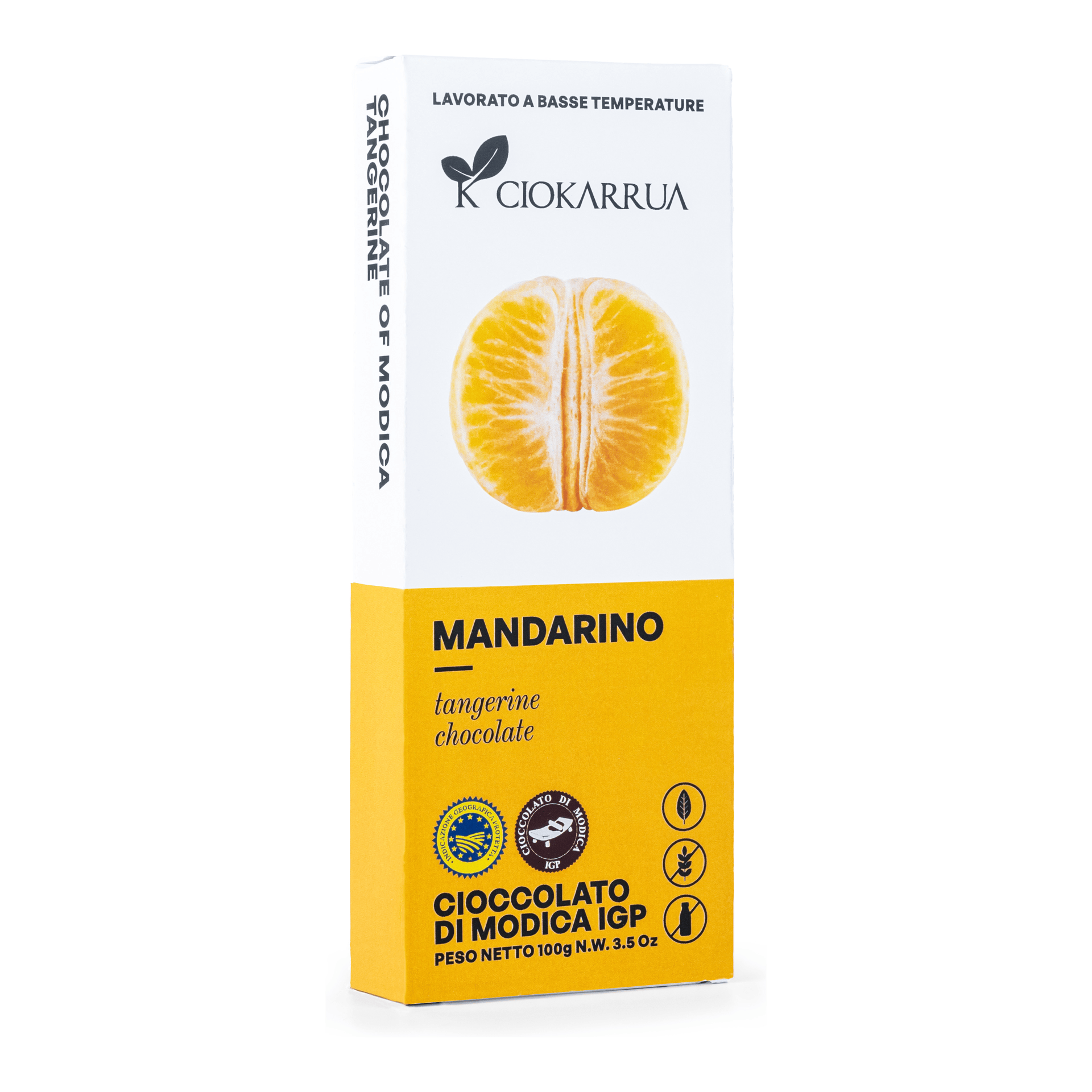 Cioccolato di Modica IGP Mandarino 100g — pack-shot frontale