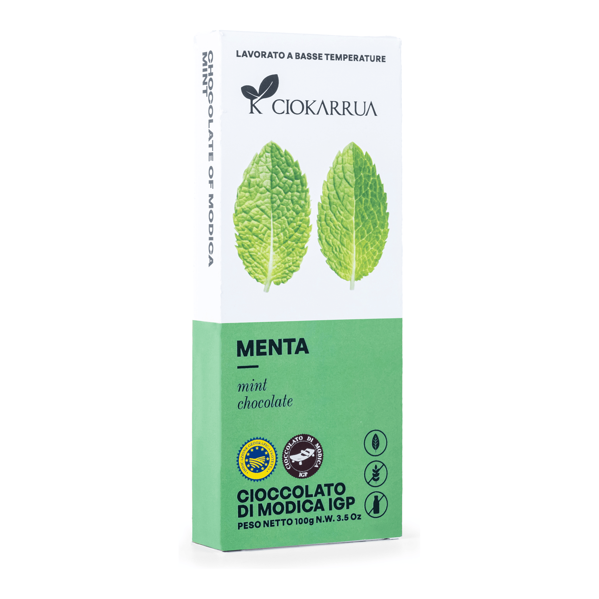 Cioccolato di Modica IGP Menta 100g — pack-shot frontale