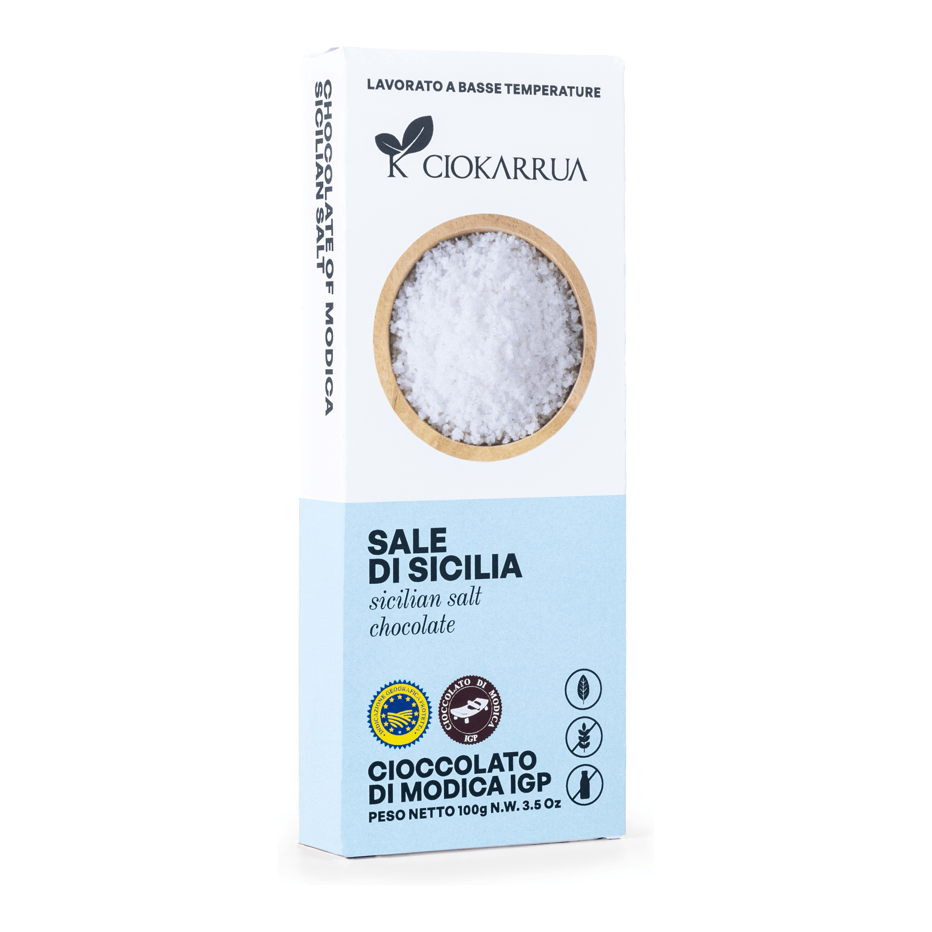 Cioccolato di Modica IGP Sale di Sicilia 100g — pack-shot frontale