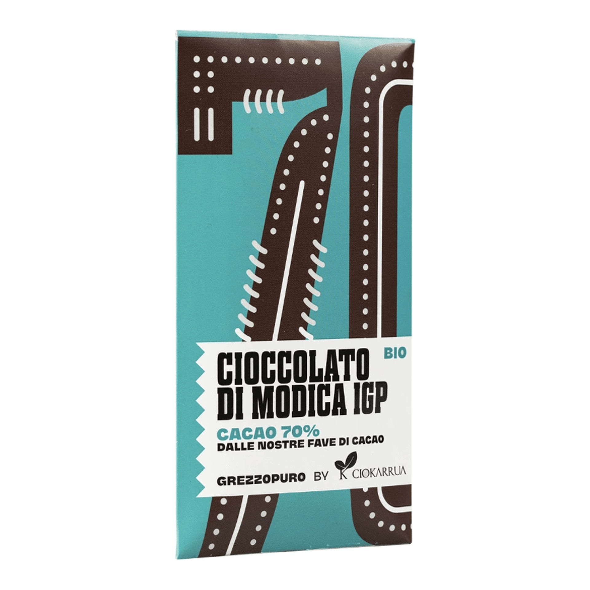 Grezzopuro Cacao 70% 50g — pack-shot frontale